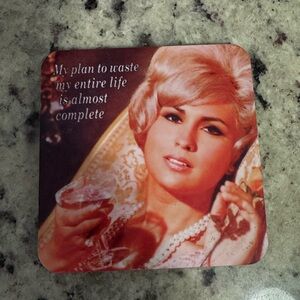 1950’s theme coaster with cork back